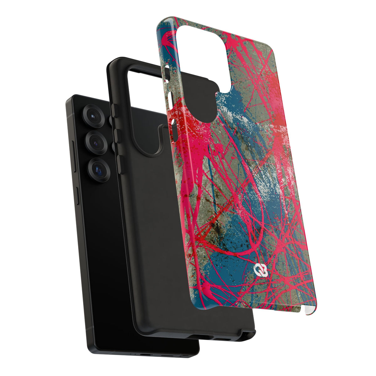 Neon Static Drip · Tough Phone Case for Samsung · Pink