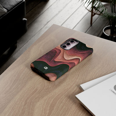 Rose Contour Waves · Tough Phone Case for Samsung · Pink