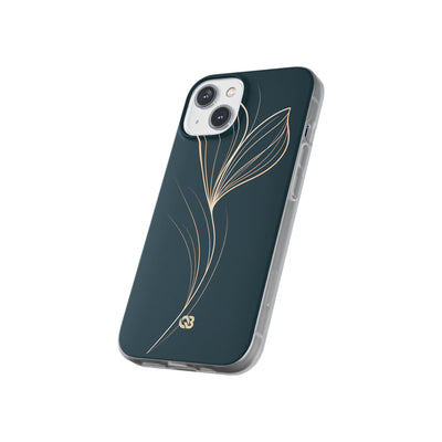 Teal Lite Phone Case for iPhone - Sandstone Silk Flora