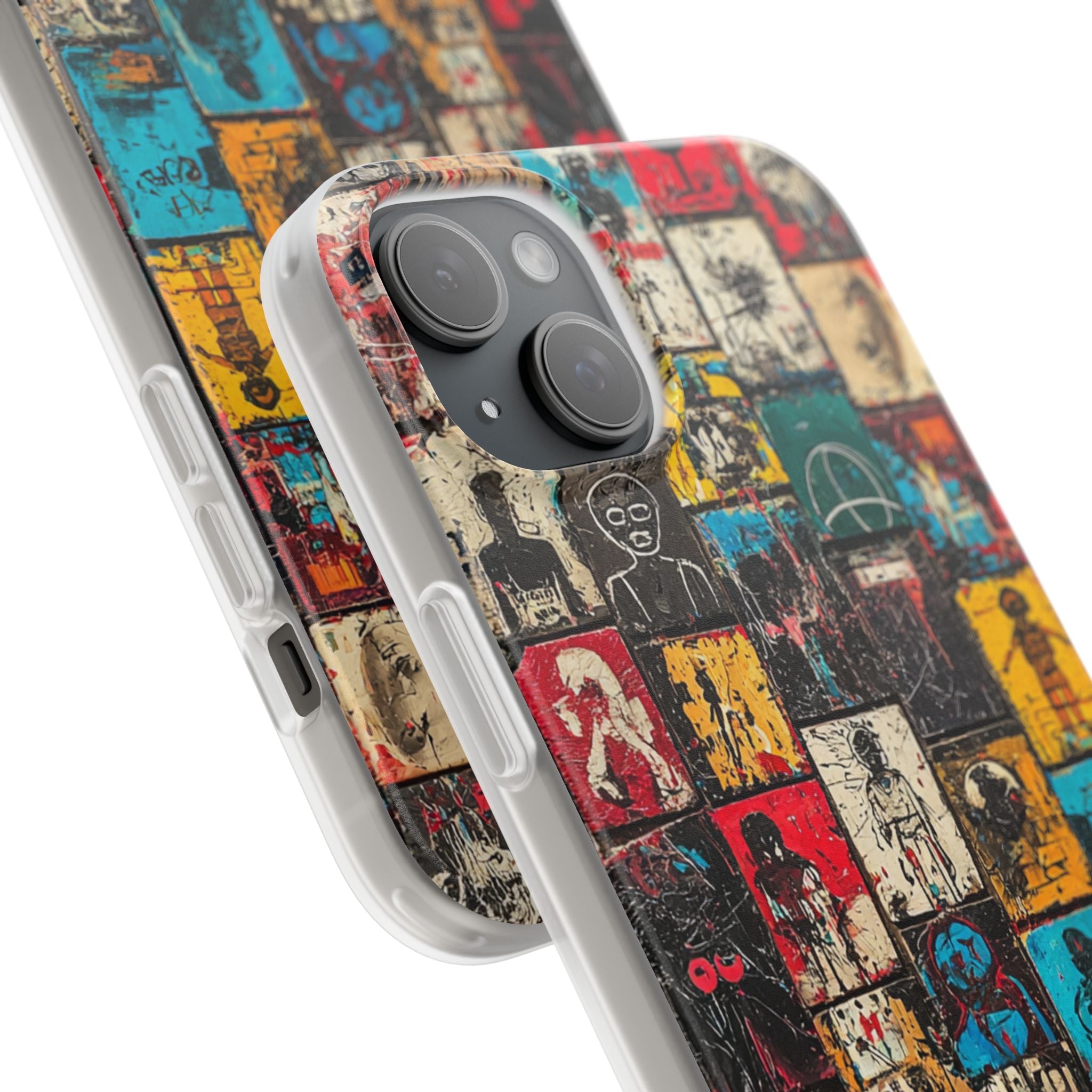 Figured Grid iPhone 15 Plus Case - Soft