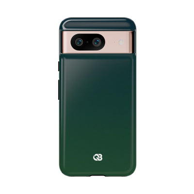 Green Tough Phone Case for Google Pixel - Midnight Pine Horizon
