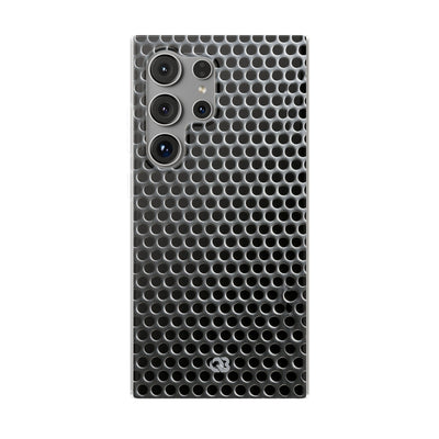 Silver Lite Phone Case for Samsung - Brutalist Steel Mesh