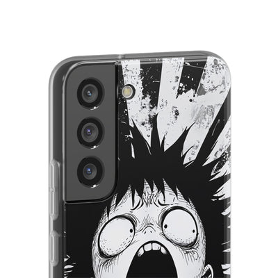 Chaotic Monochrome Scream · Soft Telefoncover for Samsung
