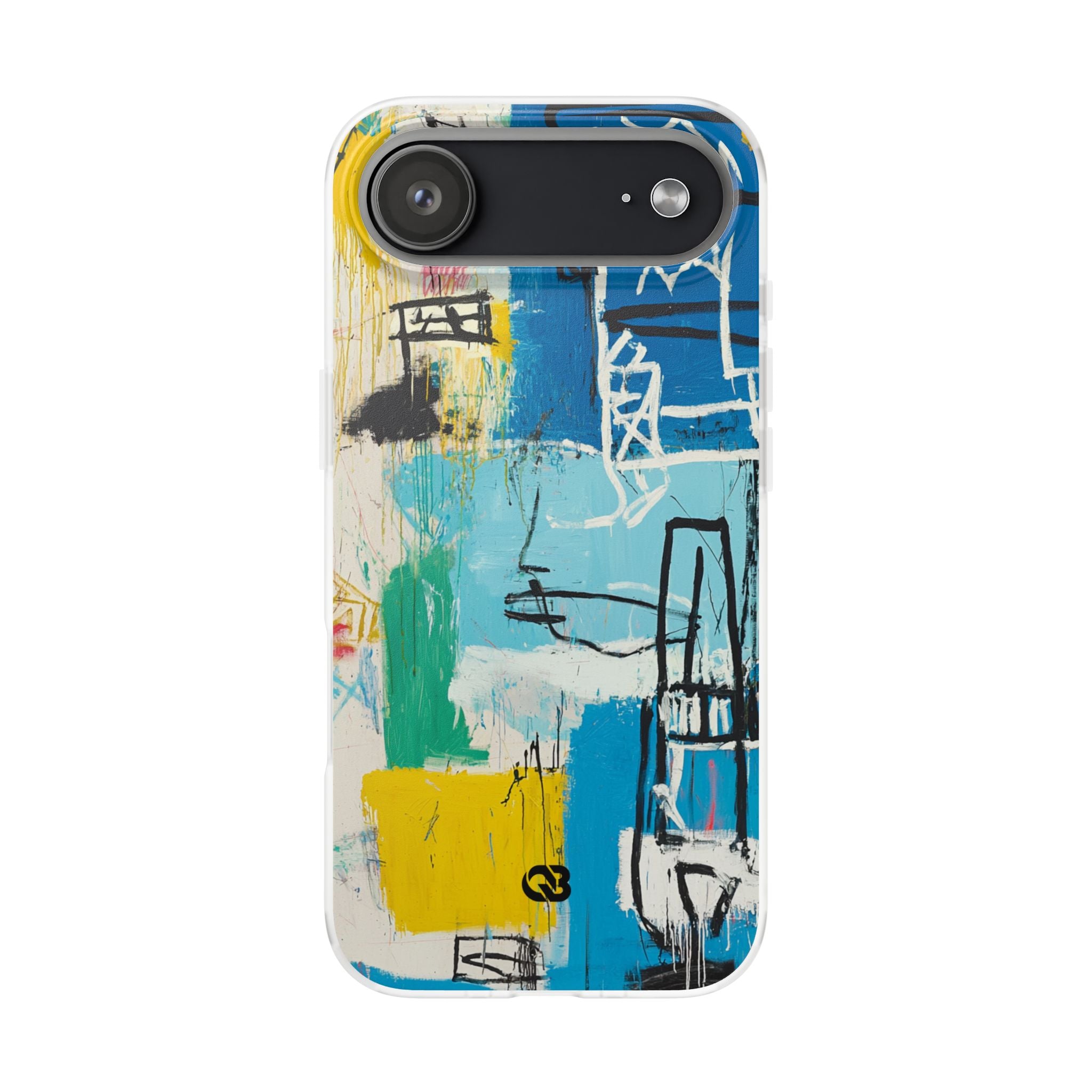 Azure Urban Scribble · Soft Phone Case for iPhone