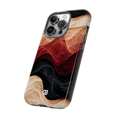 Ember Wave Dispersion · Tough Phone Case for iPhone · Red