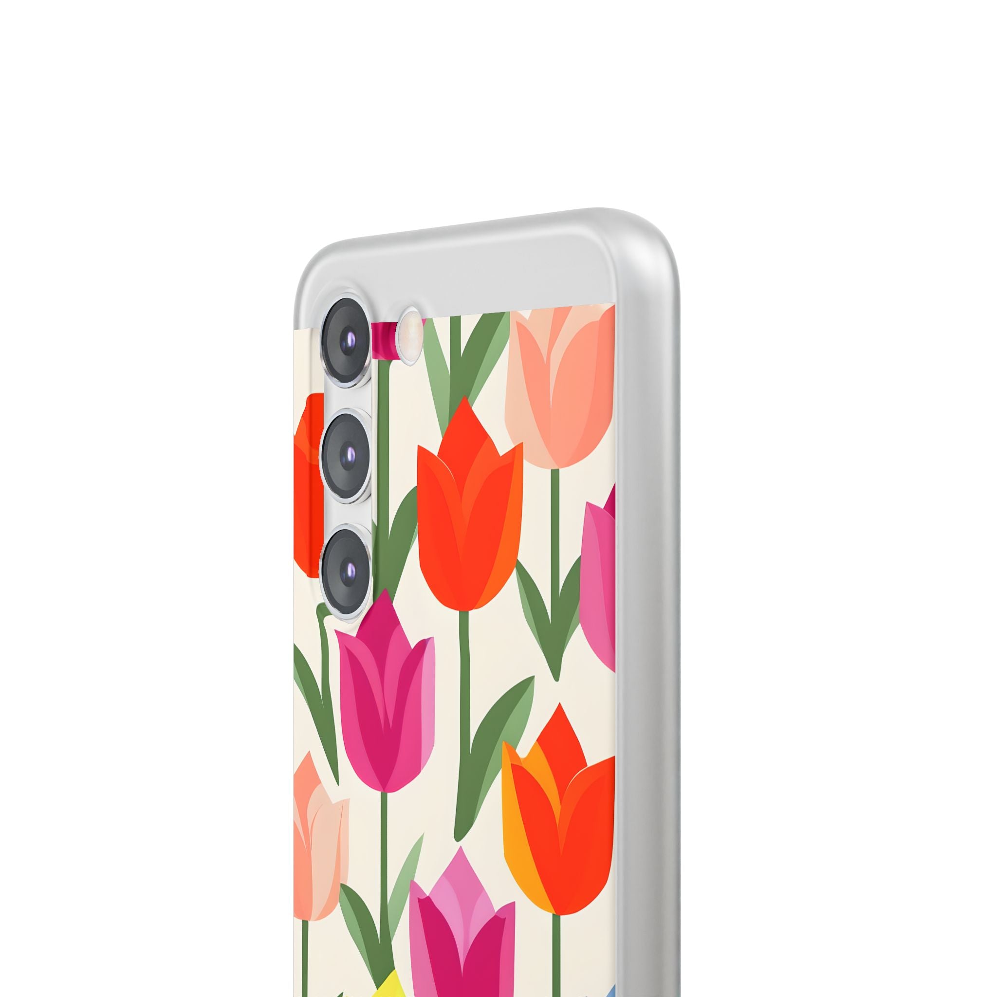 Vibrant Petal Grid · Soft Handyhülle für Samsung