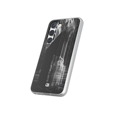 Black Lite Phone Case for Samsung - Ghost Urban Wireframe