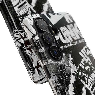Underground Punk Collage · Tough Phone Case for Samsung · Black
