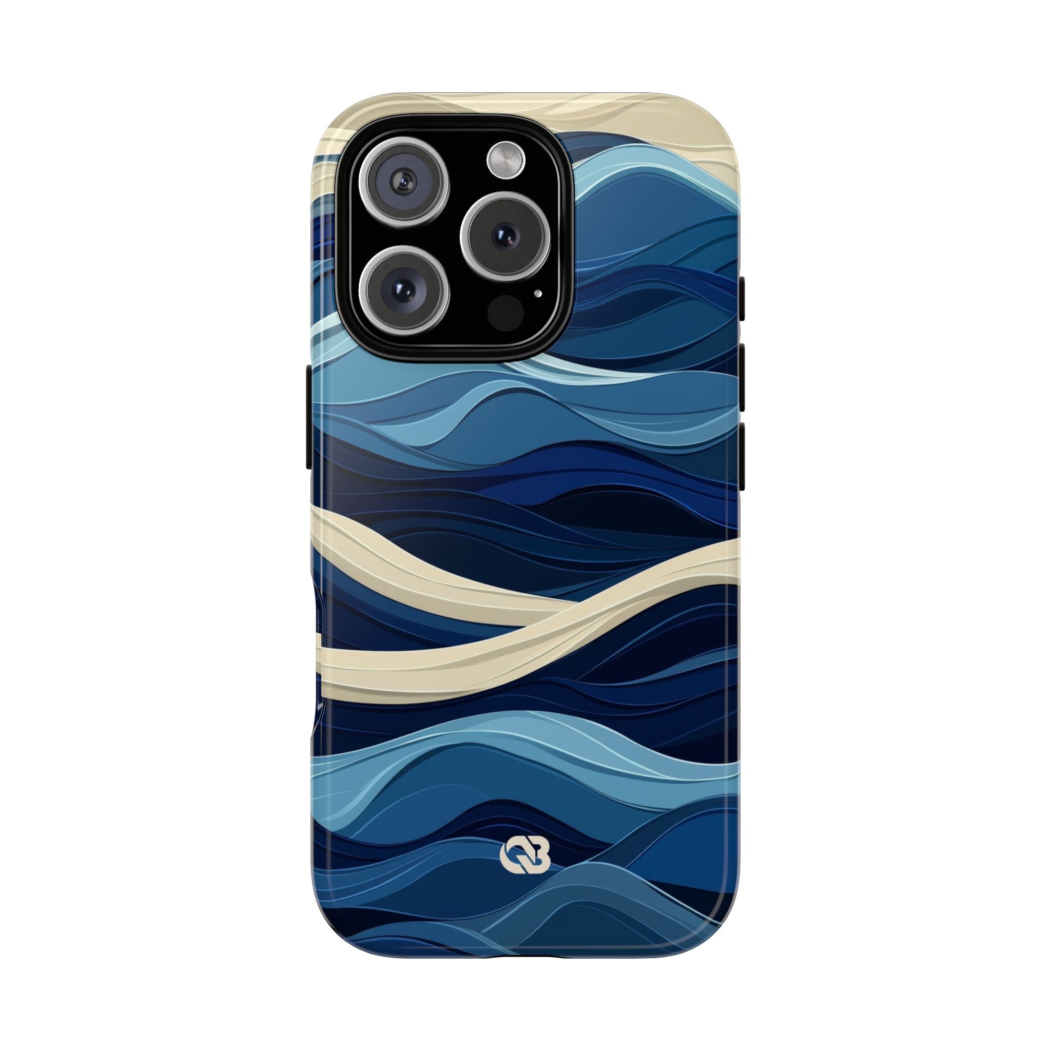 Cobalt Coast Layers · Tough Phone Case for iPhone