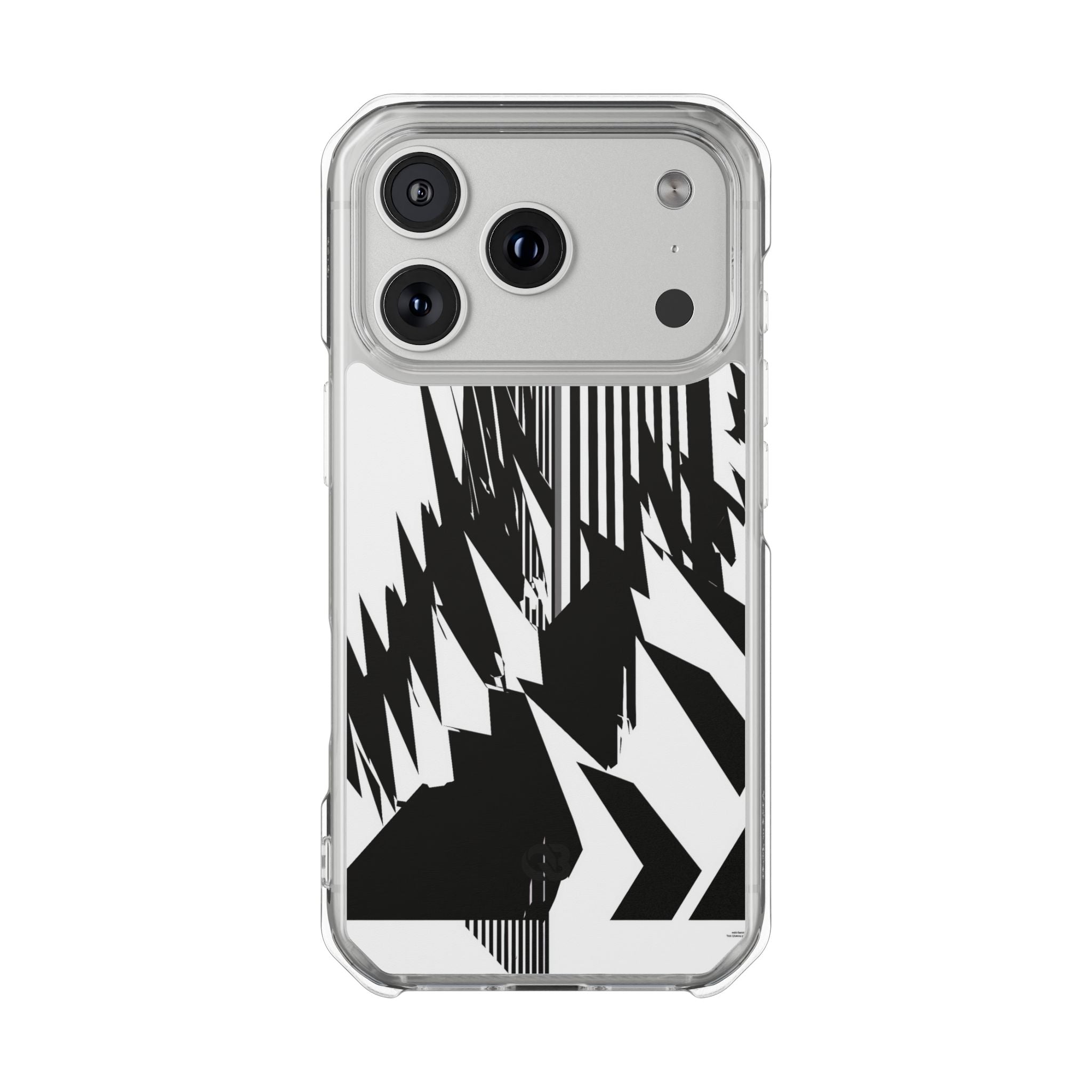 White Impact MagSafe Phone Case for iPhone - Shattered Vector Spire