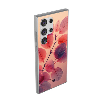 Dewy Magenta Foliage · Soft Phone Case for Samsung
