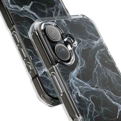 Arctic Gossamer · Clear Impact Magnetic Phone Case for iPhone · Black