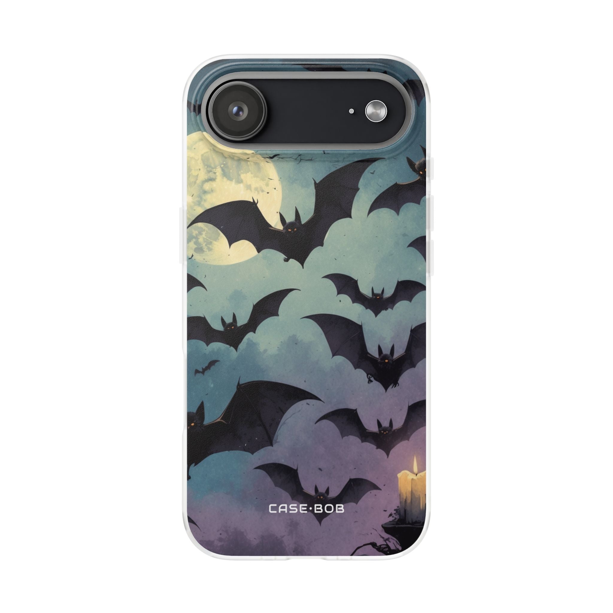 Glowing Bat Swarm iPhone 17 Air Case - Soft - CASE•BOB