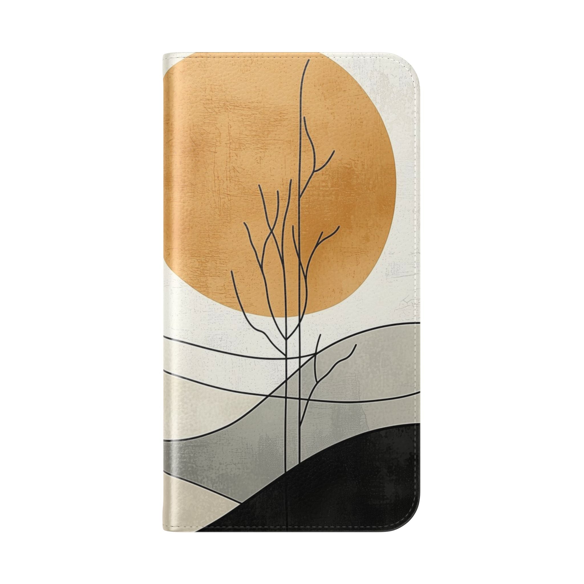 Orange Eclipse Trees - iPhone 16 Plus Case - Wallet