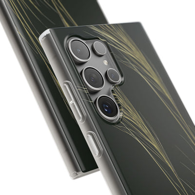 Green Lite Phone Case for Samsung - Midnight Gilded Grass