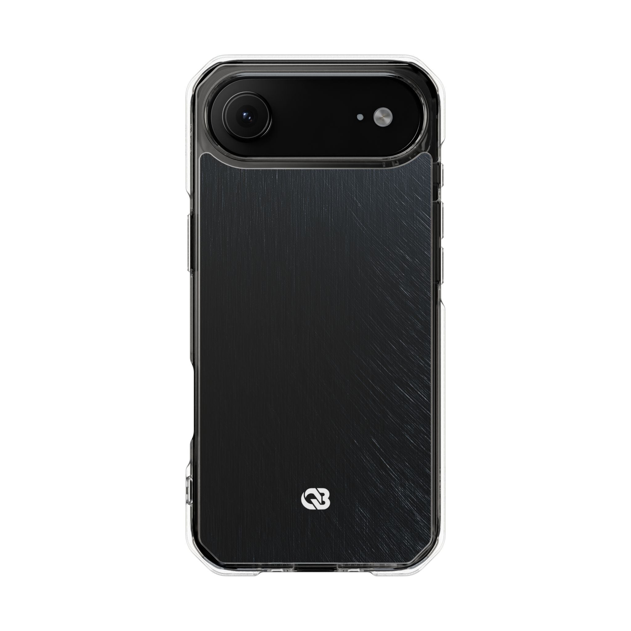 Black Impact MagSafe Phone Case for iPhone - Midnight Brushed Grain
