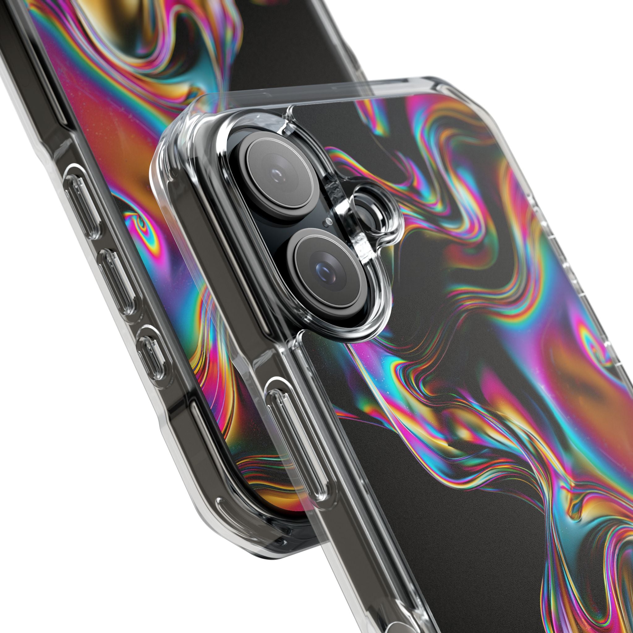 Purple Impact MagSafe Phone Case for iPhone - Liquid Neon Chrome