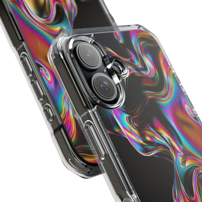 Purple Impact MagSafe Phone Case for iPhone - Liquid Neon Chrome