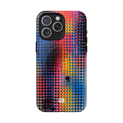 Chromatic Halftone Grid · Tough 2.0 Magnetic Phone Case for iPhone · Blue