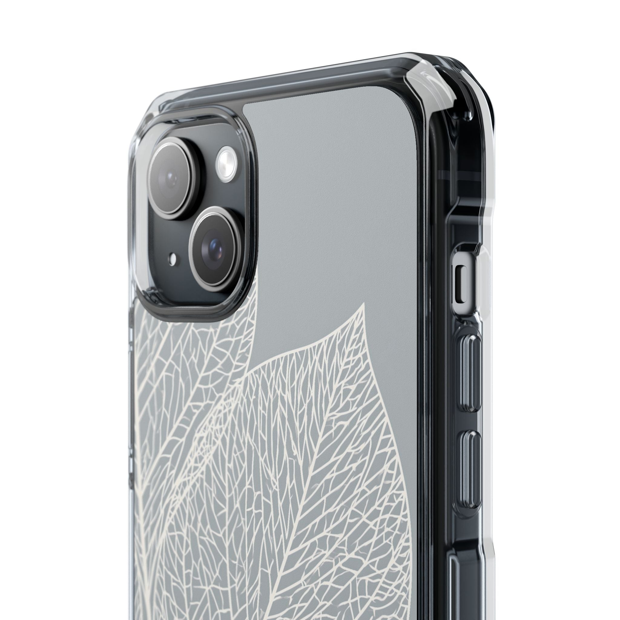 Grey Impact MagSafe Phone Case for iPhone - Frosted Ash Veins