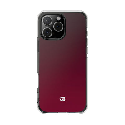 Bordeaux Spectrum · Clear Impact Magnetic Phone Case for iPhone · Red