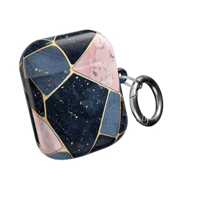 Golden Mosaic Navy - AirPods Cover