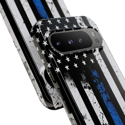 Blue Stripe Flag Google Pixel 9 Pro XL Case - Tough