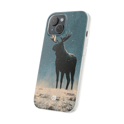 Nordic Boreal Moose · Lite Phone Case for iPhone ·  Blue