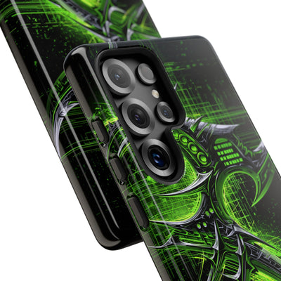 Cyber Sigil Grid · Tough Phone Case for Samsung · Green