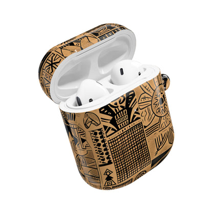 Celestial Faces Brown - AirPods Cover