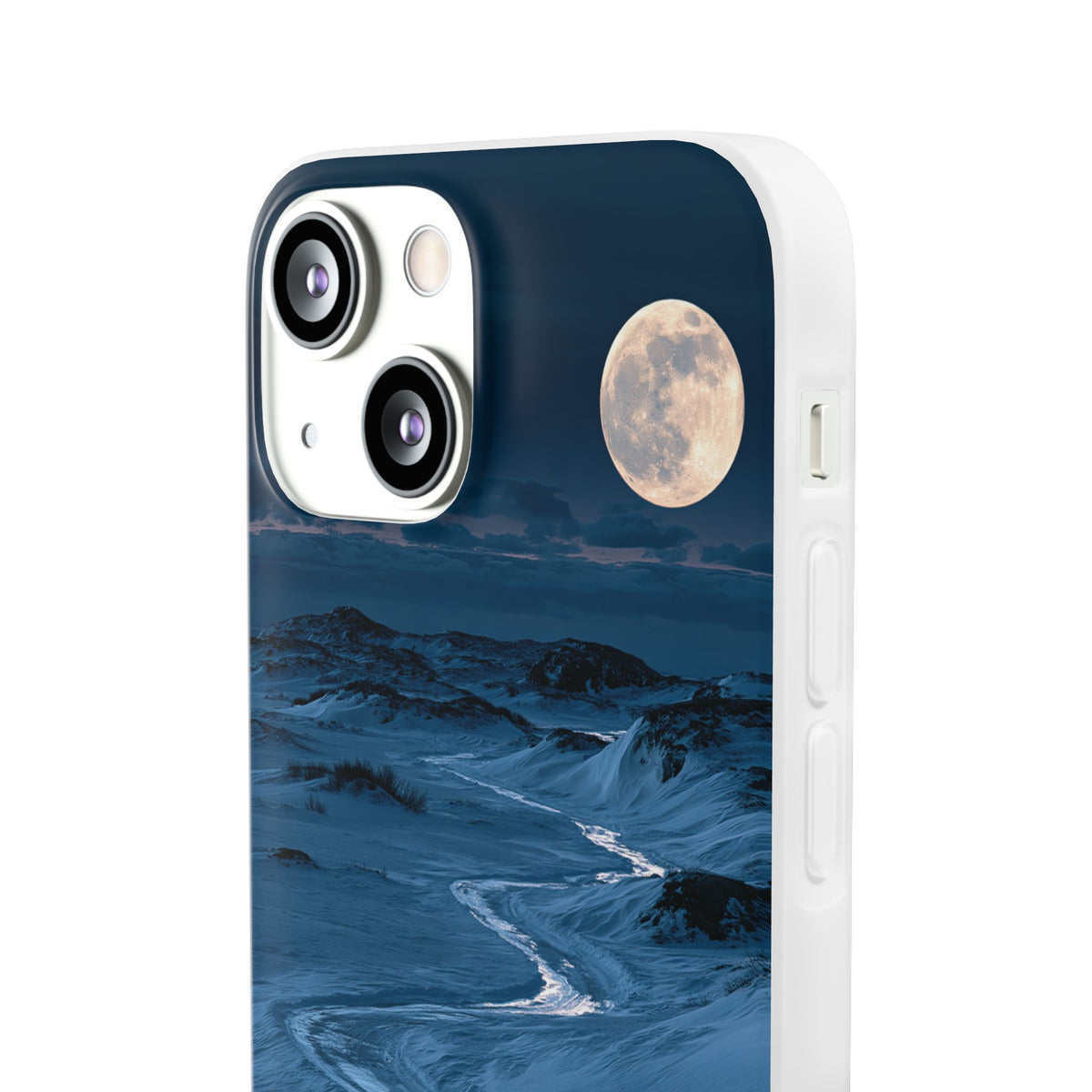 Arctic Moon Drift · Lite Phone Case for iPhone ·  Blue