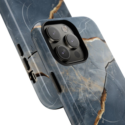 Jagged Vein Navy iPhone 14 Pro Max Case - Tough+