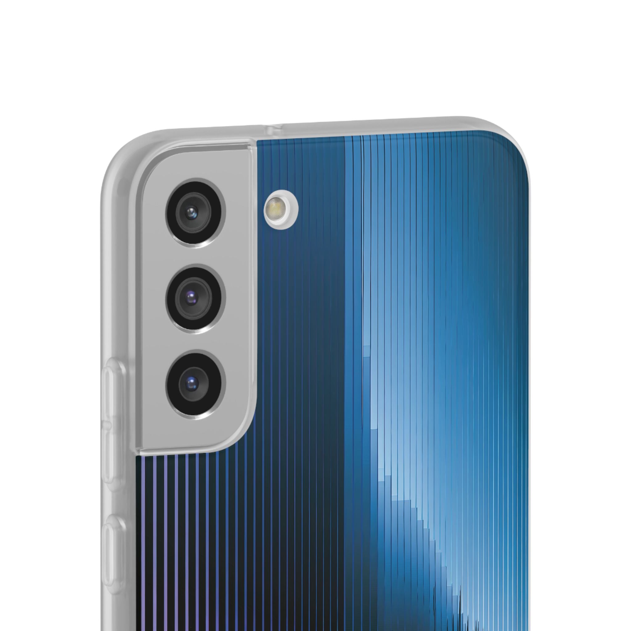 Blue Lite Phone Case for Samsung - Indigo Distortion Wave