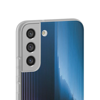 Blue Lite Phone Case for Samsung - Indigo Distortion Wave