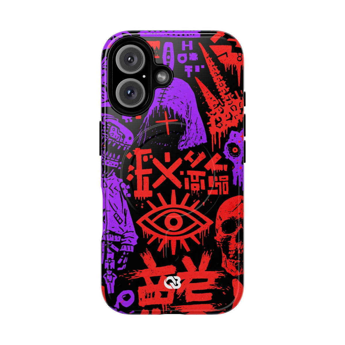 Underground Cyber Glyphs · Tough 2.0 Magnetic Phone Case for iPhone · Black
