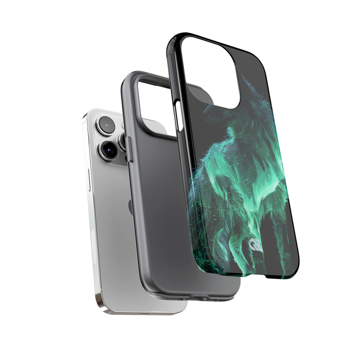 Nordic Aurora Fox · Tough Phone Case for iPhone · Teal