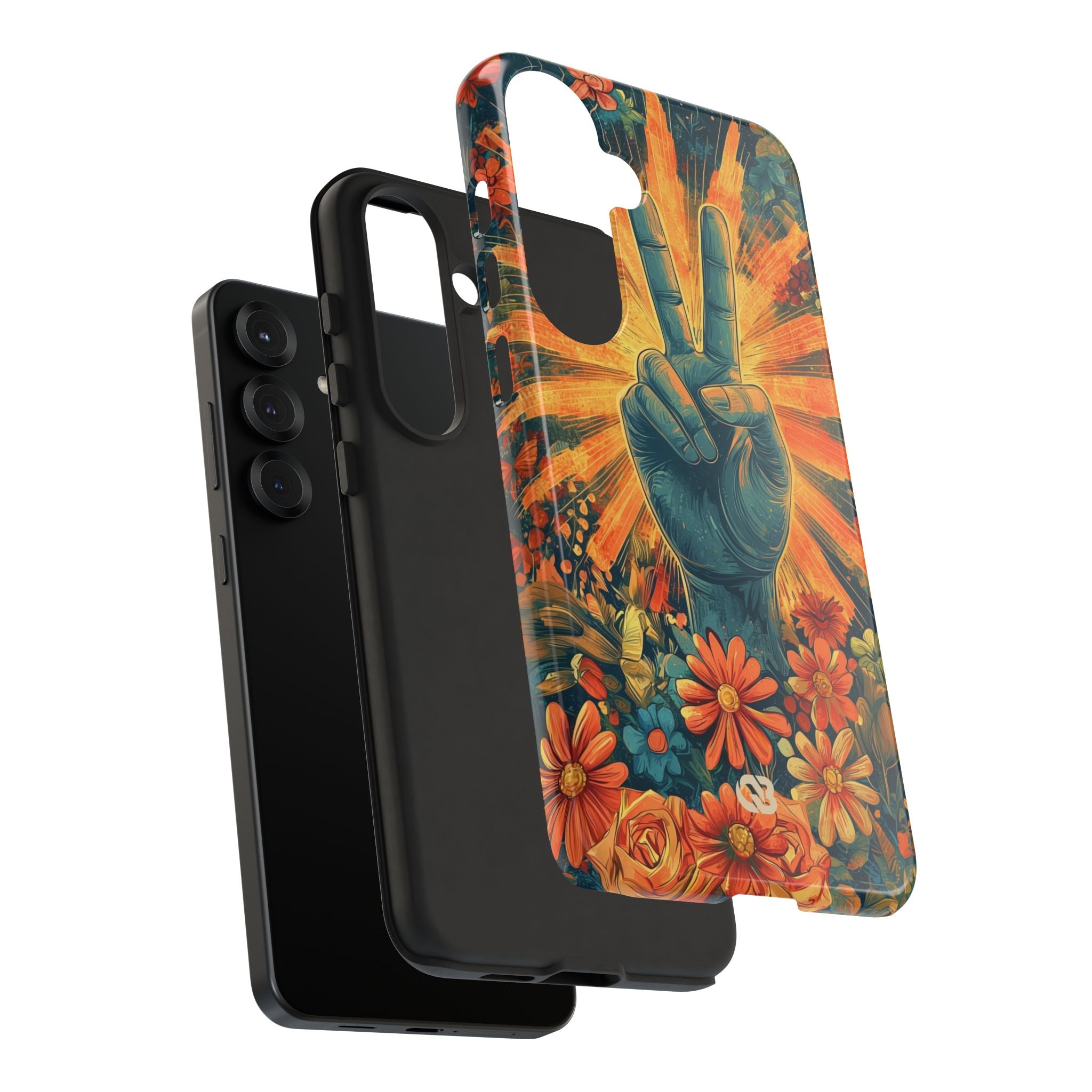 Fleur de paix radieuse · Coque de téléphone Tough pour Samsung