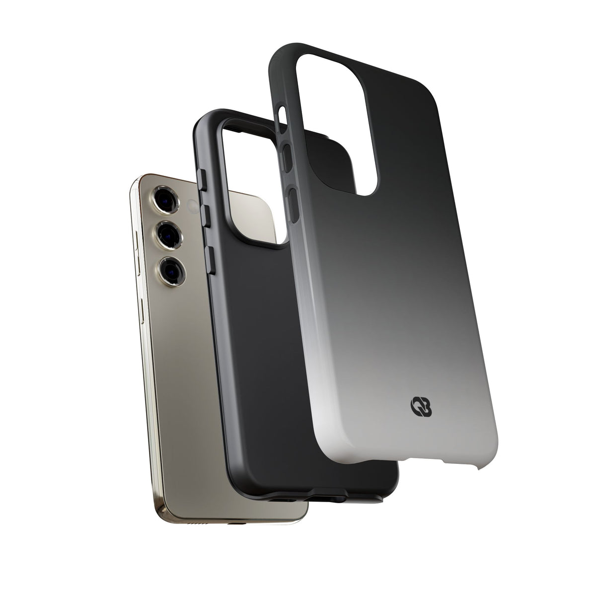 Noir Ombre Fade · Tough Phone Case for Samsung · Black