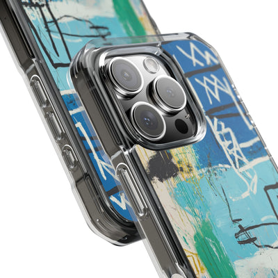 Azure Urban Scribble · Impact Custodia per iPhone · Magsafe