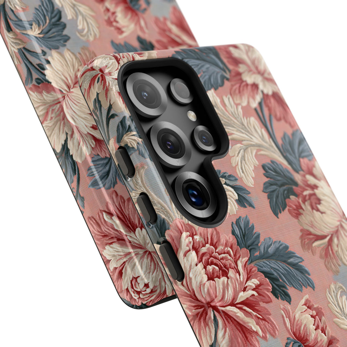 Blush Peony Jacquard · Tough Phone Case for Samsung · Pink