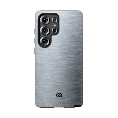 Brushed Aluminum · Tough Phone Case for Samsung · Silver