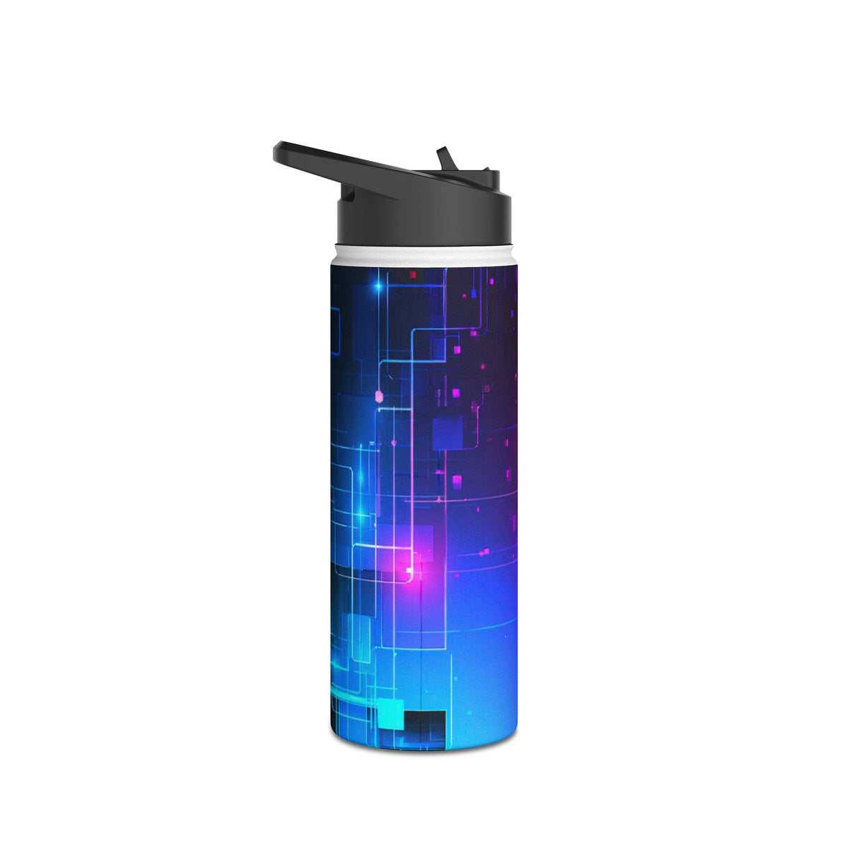 Spectral Circuit Grid · Insulated Water Bottle · Black