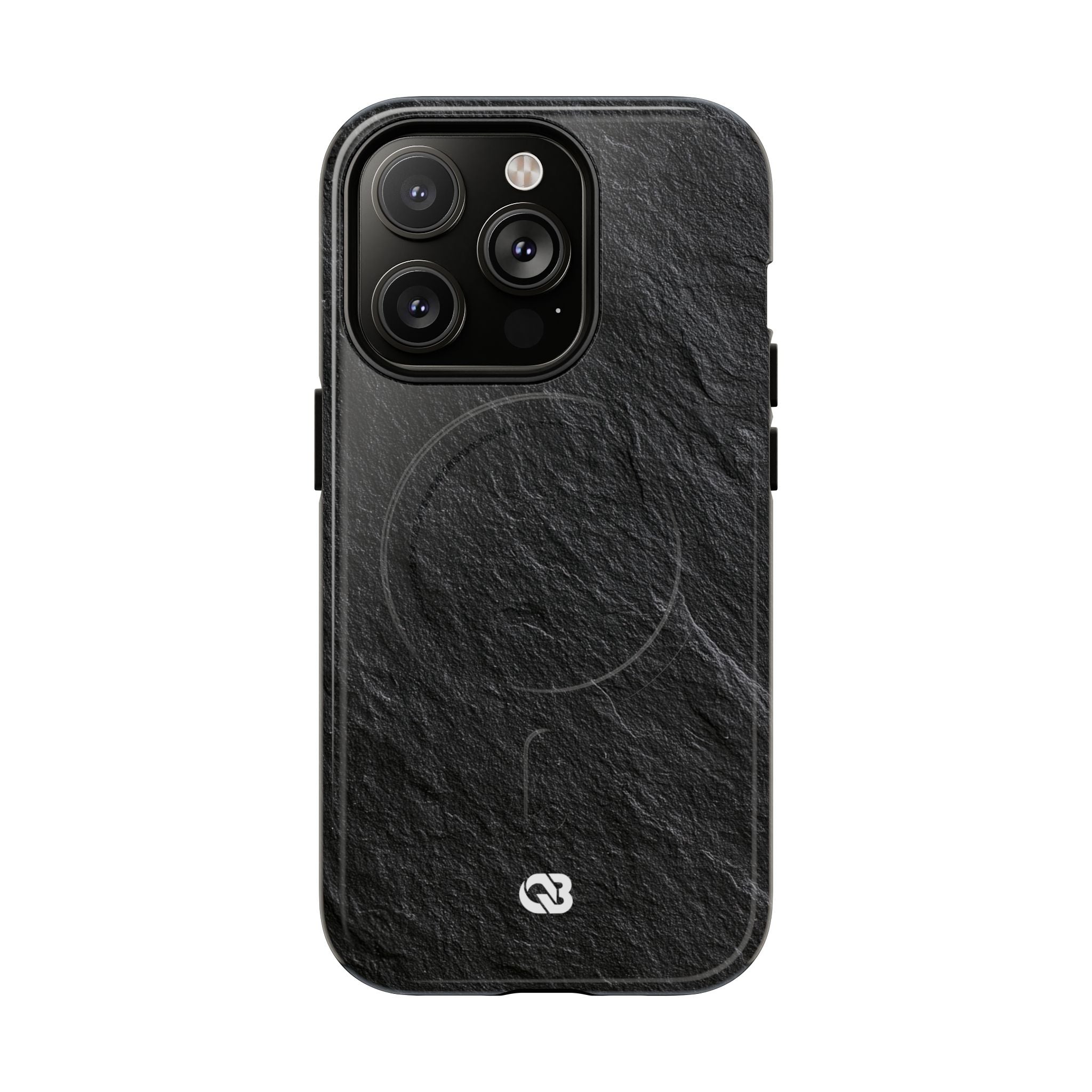 Black Tough 2.0 Magsafe Phone Case for iPhone - Raw Obsidian Slate
