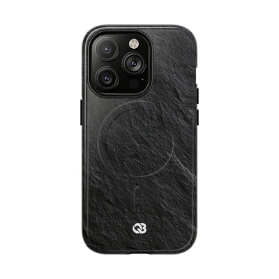 Black Tough 2.0 Magsafe Phone Case for iPhone - Raw Obsidian Slate