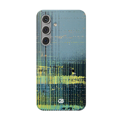Acid Raster Circuit · Lite Phone Case for Samsung · Teal