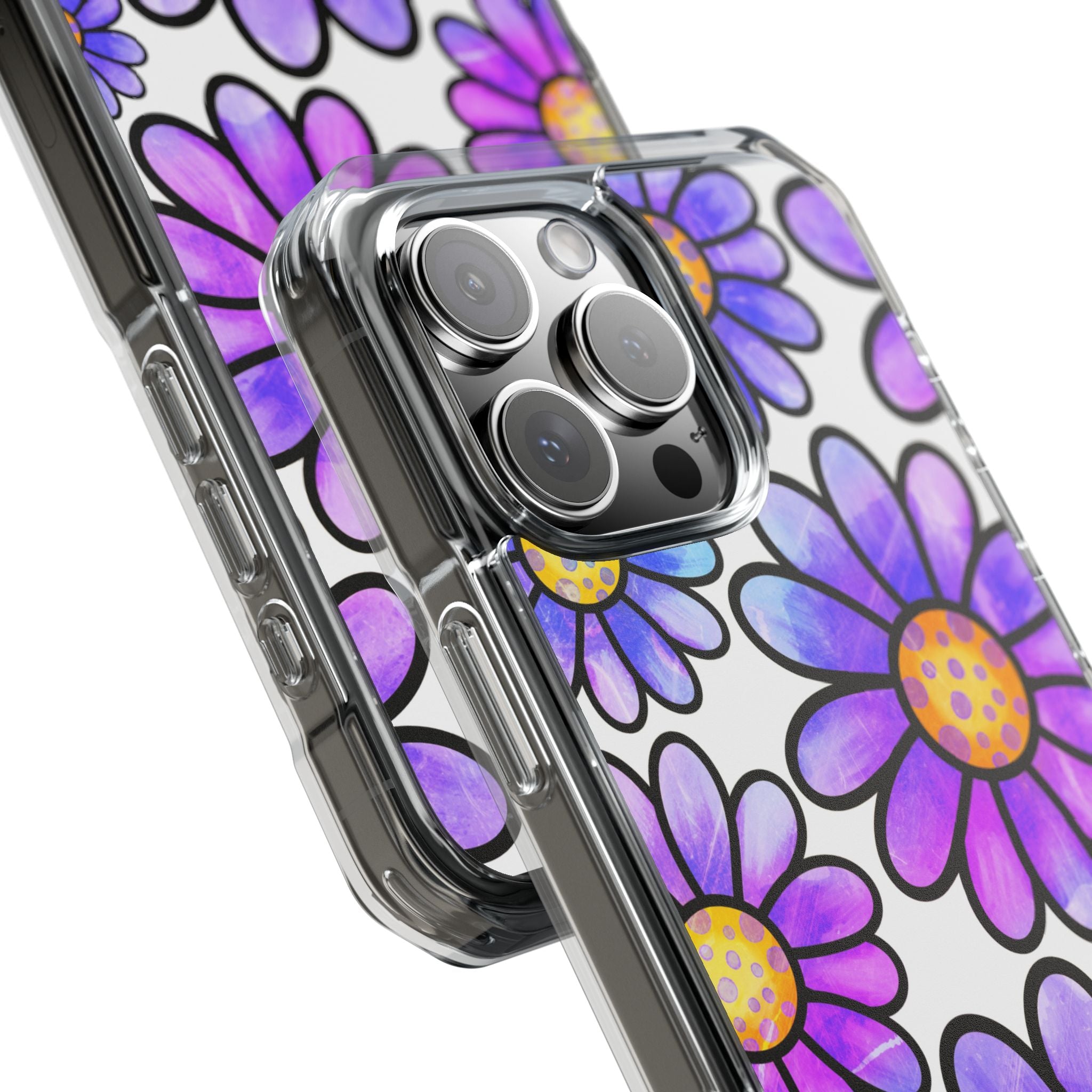 Violet Grunge Bloom · Impact Phone Case for iPhone · Magsafe