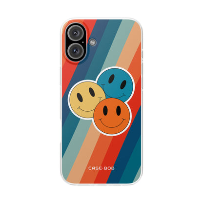 Triple Smile Breeze iPhone 16 Plus Case - Soft