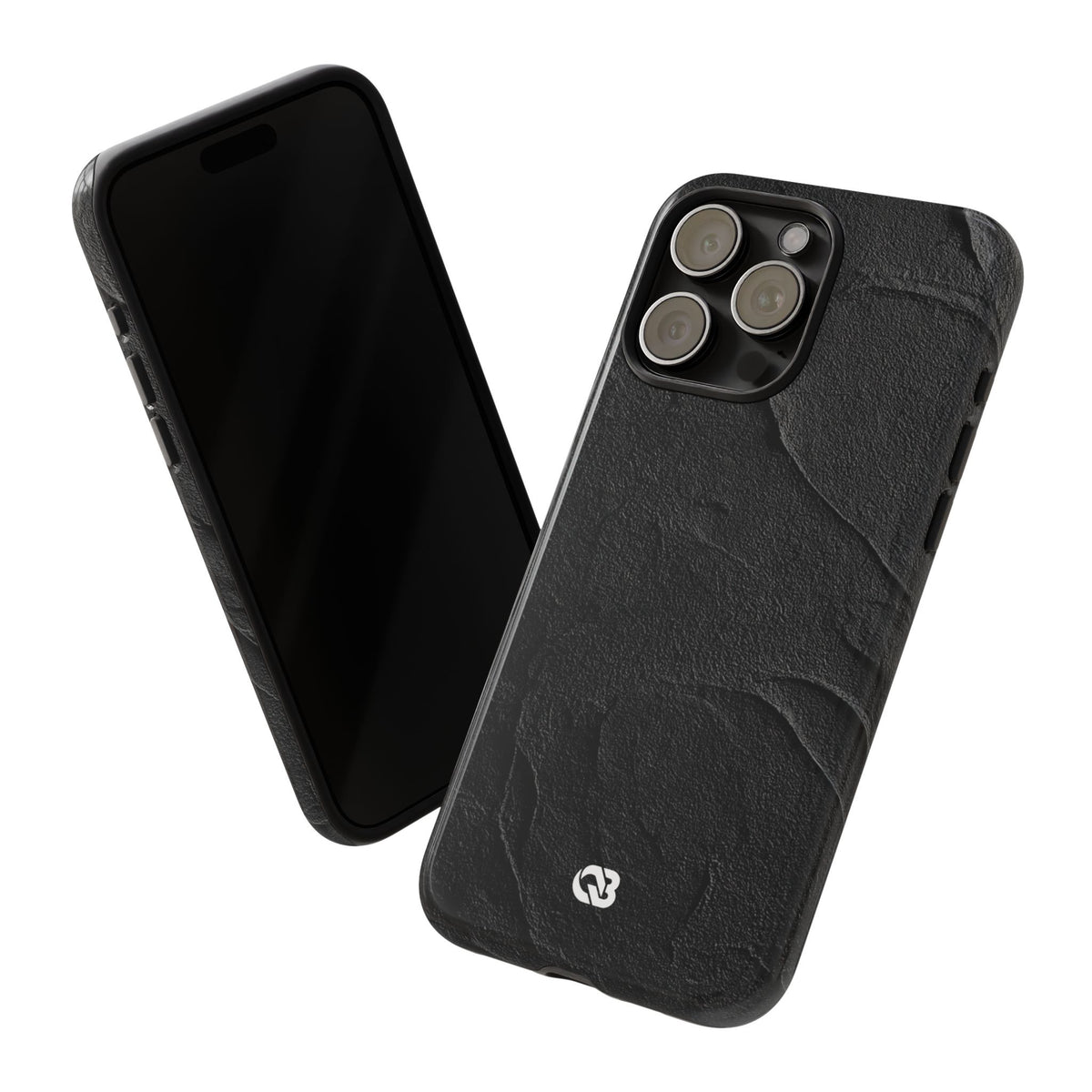 Obsidian Stucco Relief · Tough Phone Case for iPhone · Black