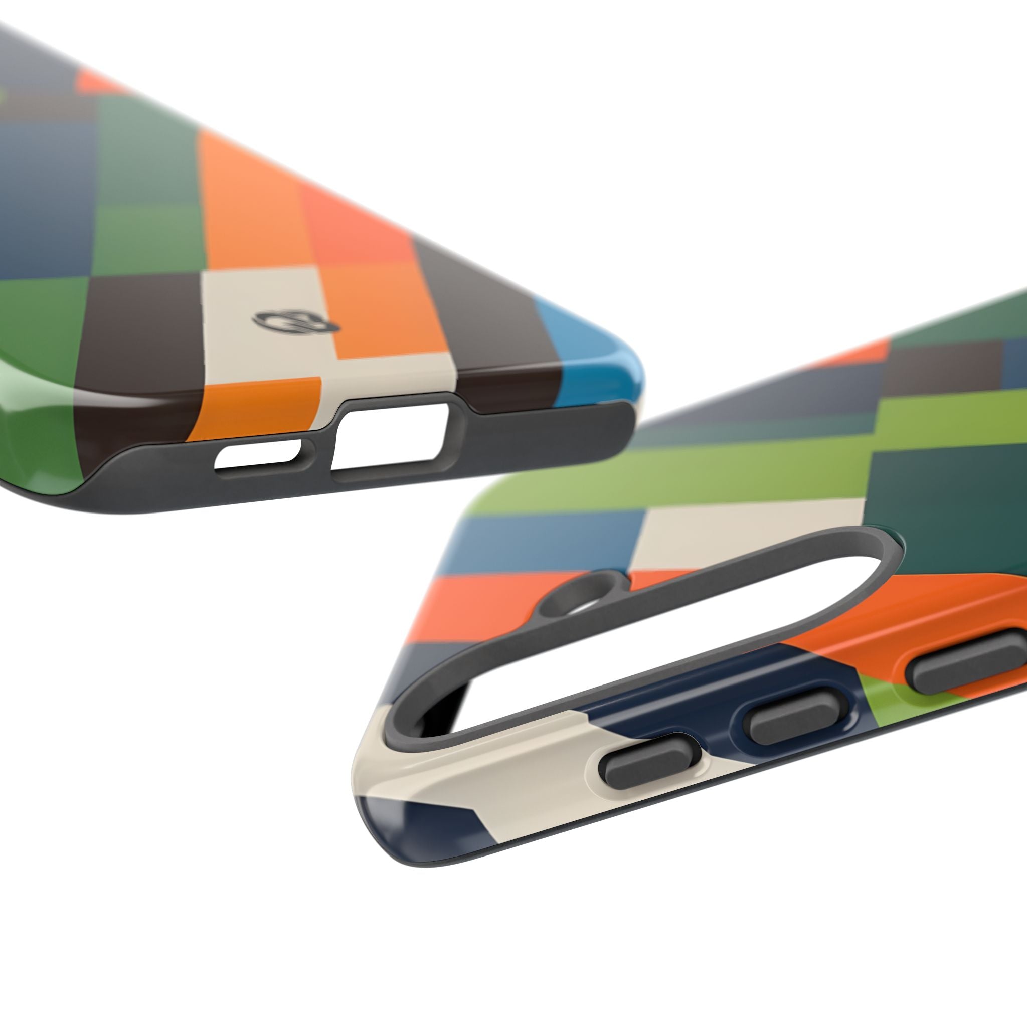 Angled Retro Mosaic · Tough Handyhülle für Samsung