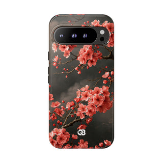 Dark Sakura Nocturne · Tough Phone Case for Pixel ·  Black